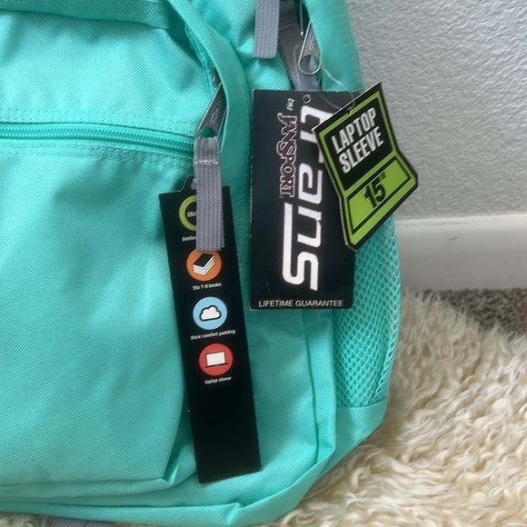 Trans by JanSport 17" Supermax Backpack w/15" Laptop Sleeve - Tropical T… - Picture 9 of 10